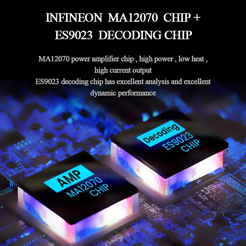 새로운 C50 BT5.0 Infineon MA12070 ES9023 HIFI 게임 카드 디지털 파워 앰프 80W * 2 U 디스크/USB/TF 카드 오디오 파워 앰프