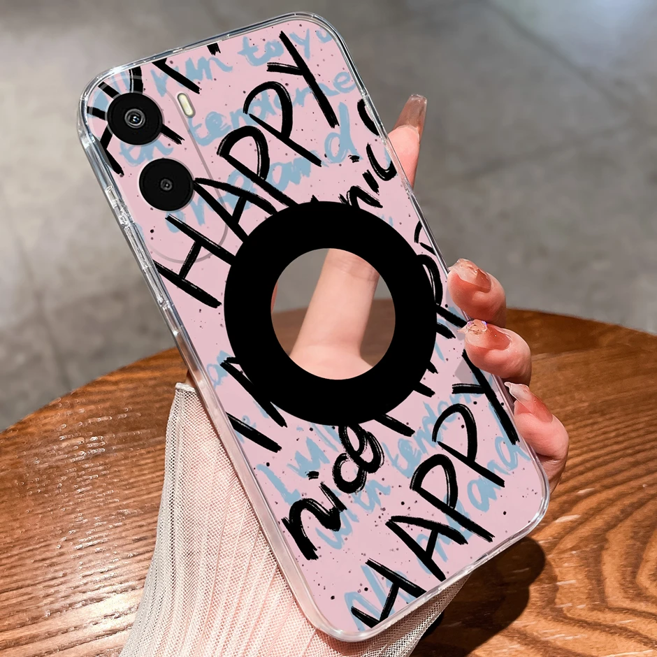 Cartoon Sweet Bowknot Antifouling Anti-Drop Clear Protective Case