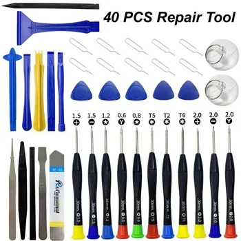 40 in1 Strumento di smontaggio multifunzionale per telefono cellulare Set di strumenti di riparazione Kit di manutenzione cacciavite per iPhone Xiaomi Tablet Laptop