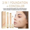 Double-Head Concealer 2 In 1 Flawless Face Concealer Long-lasting Full Coverage Concealer Foundation Cream Face Makeup Cosmetics 4