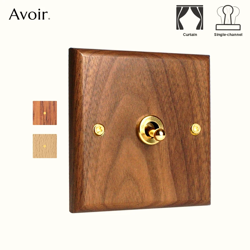 Avoir-Black-Walnut-Wooden-Shutter-Curtain-Switch-Up-And-Down-Momentary ...