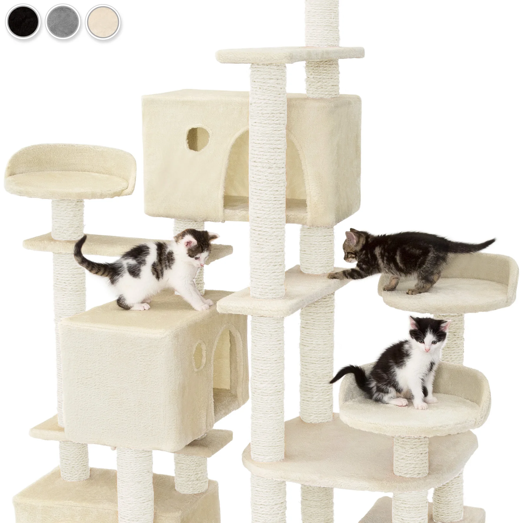 Gato preto marcel scratcher-scratcher árvore para gatos, parque de jogos de  gato com colunas de sisal, brinquedo de gato com vasos, móveis de gato