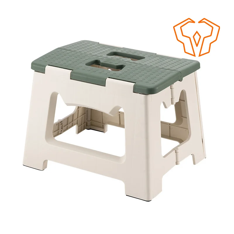 Folding Stools Thickened Plastic Portable Handheld Adult Low Stool Kitchen Bathroom Camping Travel Small Stool