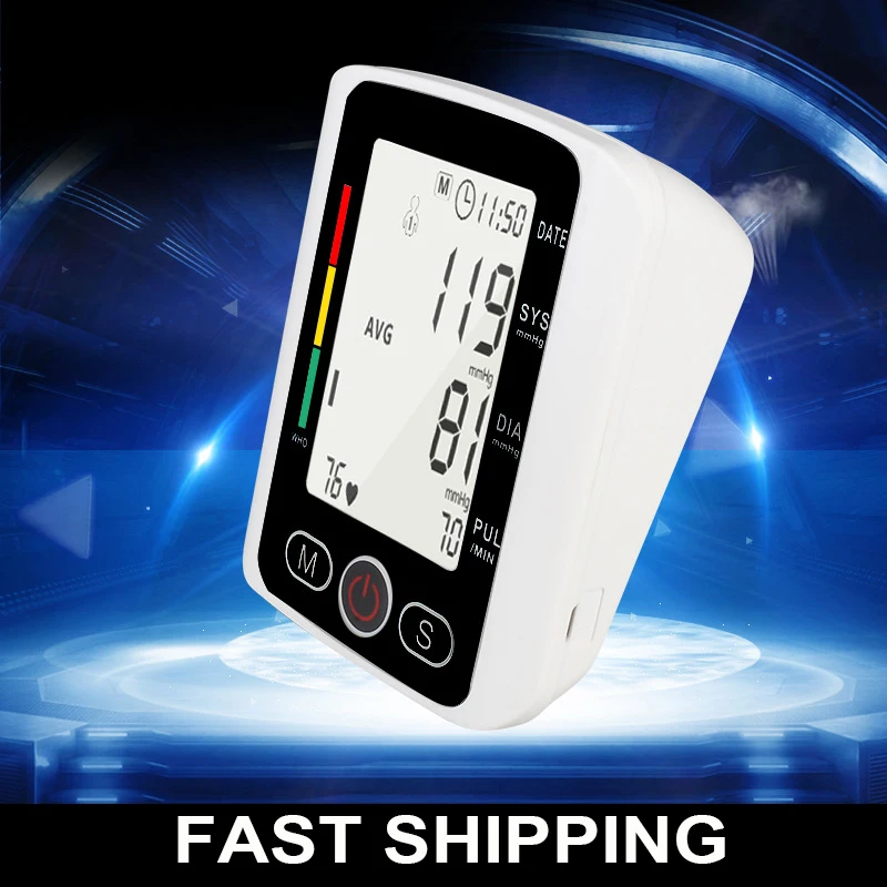 Medical Digital Arm BP Blood Pressure Monitor Tensiometer Tonometer Automatic Sphygmomanometer Heart Rate Pulse Meter Medical blood pressure monitor blood pressure meter