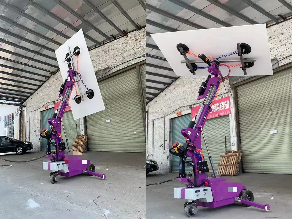 Sollevatore sottovuoto per lastre di granito per attrezzature per robot di sollevamento in pietra con capacità di 400 kg con ruota più forte