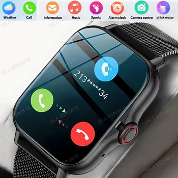 2026 Astuto Della Vigilanza 1.83 "Schermo Bluetooth Chiamata Frequenza Cardiaca Ossigeno Nel Sangue Monitor di Salute Sport Smartwatch Donna Uomo Regali di Festa Nuovo