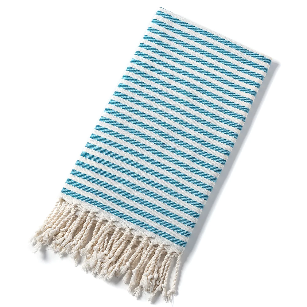 Luxury Striped Tassel Cotton Spa & Beach Towel