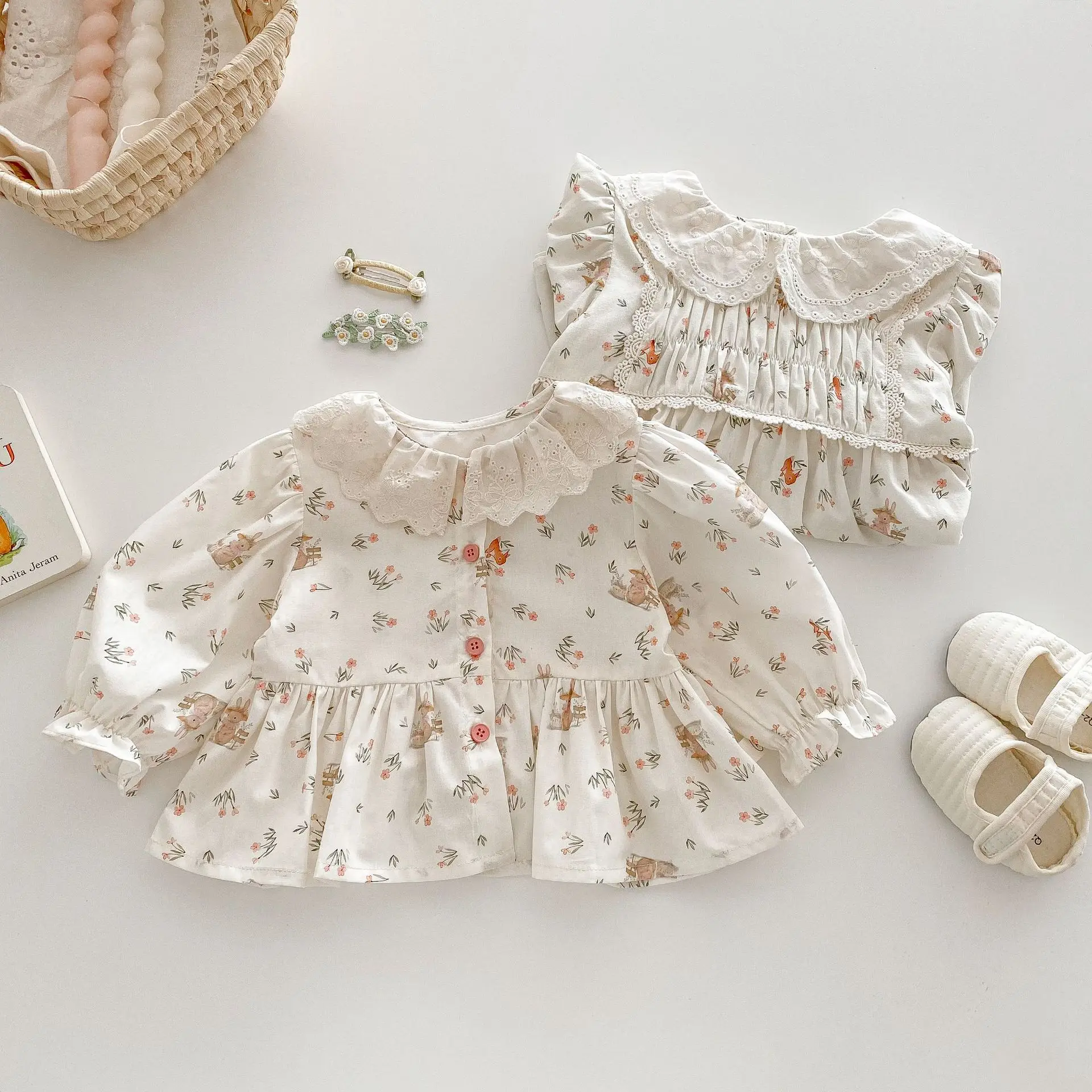 Girls Spring Floral Princess Dress