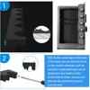 5 Slots Foam Gun Rack with Base Universal Foam Gun Holder Rifles Shotguns Cabinet Storage Wall Mount Double-sided Tape Strips 4