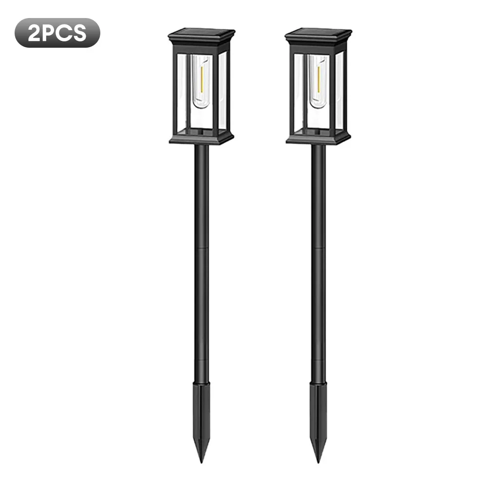 2PCS Outdoor Tungsten Filament Bulb Solar Lamp Waterproof Landscape Light Solar Powered Lawn Decoration Lamp for Garden Pathway 2