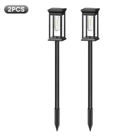 2PCS Outdoor Tungsten Filament Bulb Solar Lamp Waterproof Landscape Light Solar Powered Lawn Decoration Lamp for Garden Pathway 2