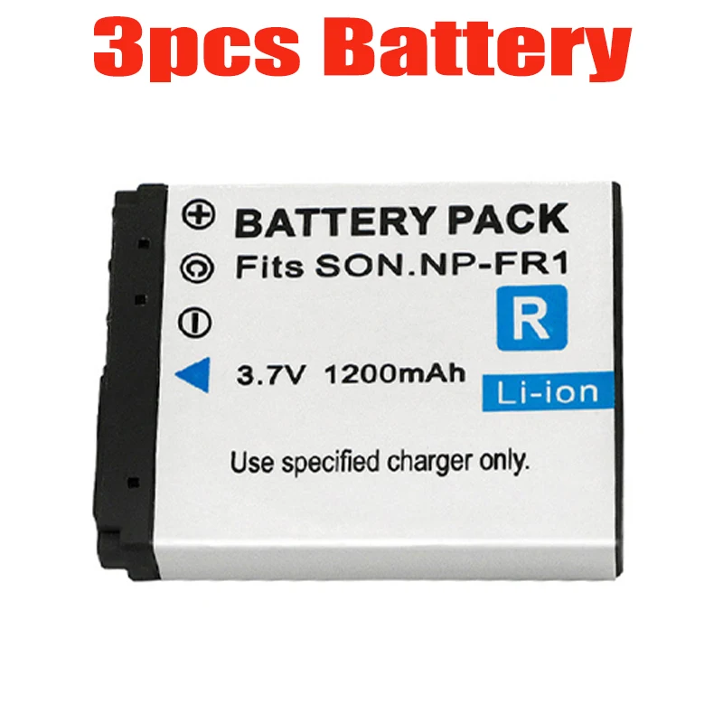 Batteria O Caricatore NP-FR1 Compatibile Sony Cyber-shot DSC-G1 V3 F88 P100 P120 P150