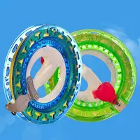 Flying Handle Tool Kite Reel Winder Fire Wheel String Spool with String 18/20/22cm Come with Lock Kite Line Winder String 2