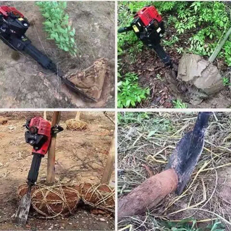 1900W 52CC Multifunction Gasoline Digging Root Machine Tree Transplanting Machine Planting Tree Shovel Rock Drilling Machine 6