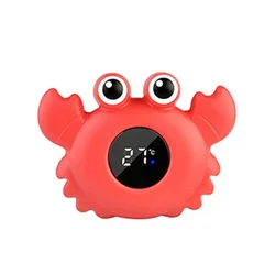 Adorable Cartoon Animal LED Bath Thermometer (Crab)