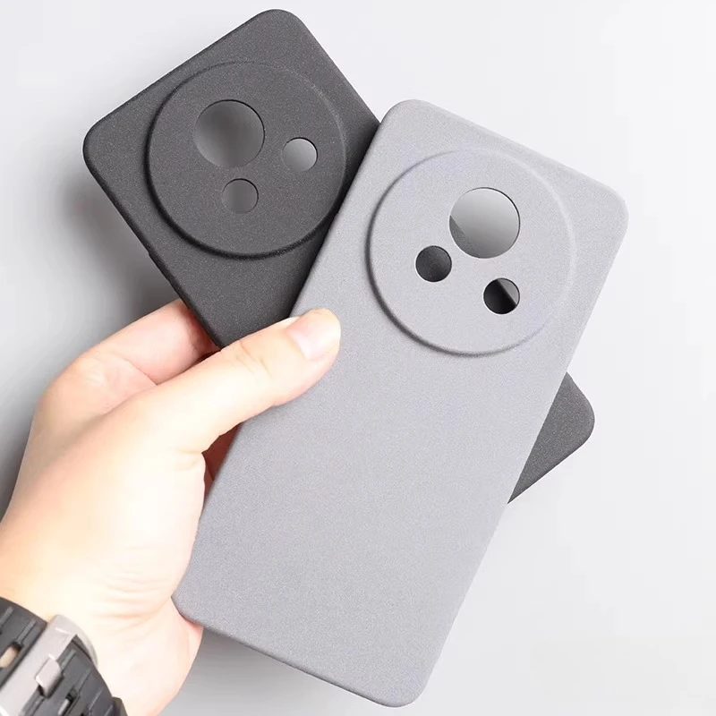 Ultra Thin Sandstone Matte Phone Case with Camera Lens Protection, Soft Silicone Back Cover