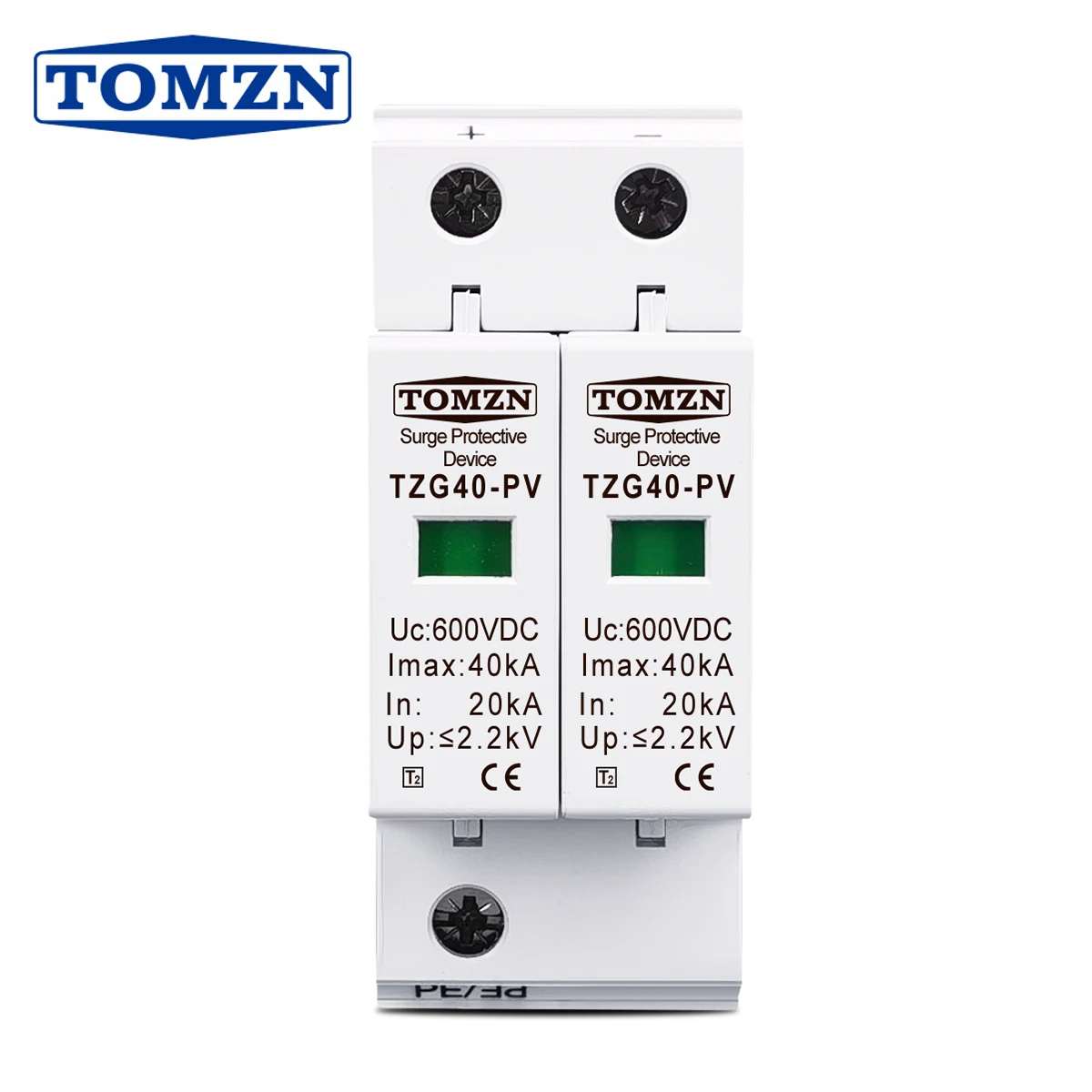 Dc Spd 600V 20Ka ~ 40Ka Dispositivo Di Protezione Contro Le Sovratensioni Domestiche Dispositivo Di Protezione A Bassa Tensione Per Impianto Fotovolta