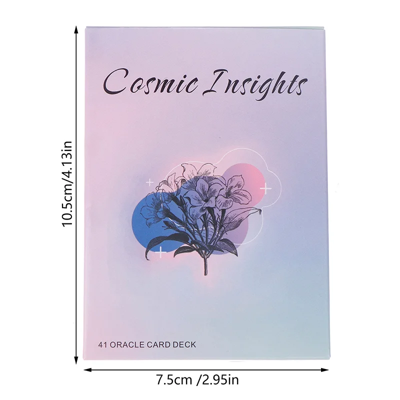 오라클 카드 Cosmic Insights 일상 생활을 위한 41 카드 데크 명확성 영어 버전 10.5*7.5cm 운명 점 예언 카드