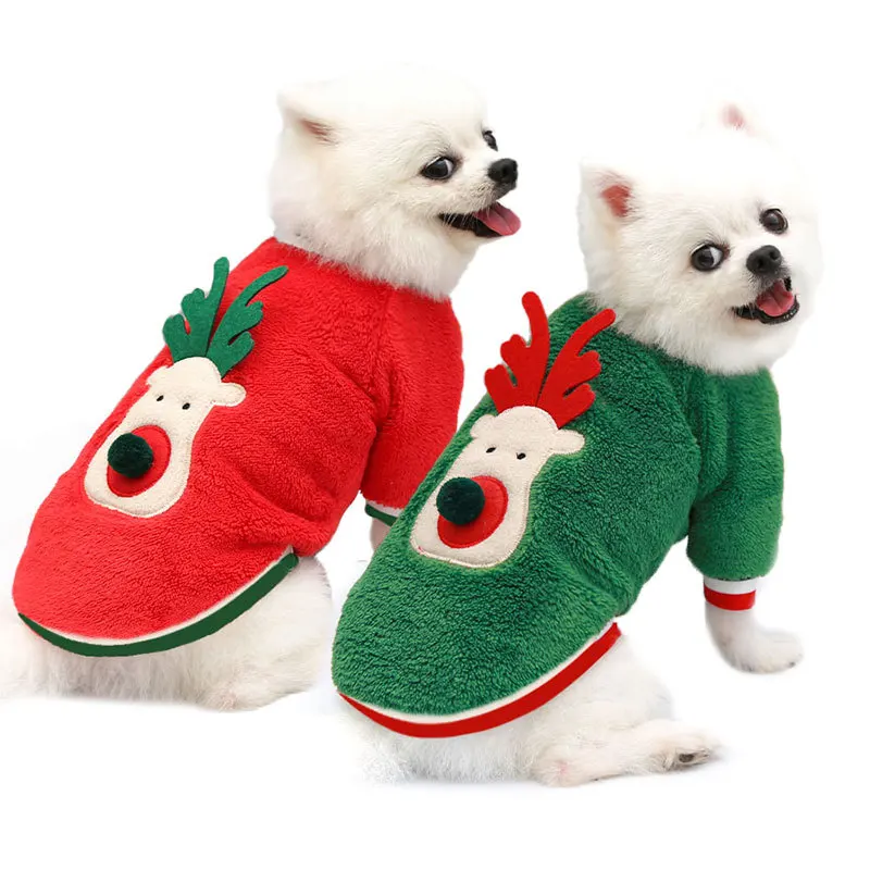

Merry Christmas Pet Clothes Costumes For Small And Medium Dogs Winter Clothes For Dogs Chihuahua Pomeranian Sweatshirt In 2023