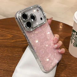 Glitter Butterfly Bling Phone Case - Cute Shell Protector Cover - iPhone 13 (Pink PP)