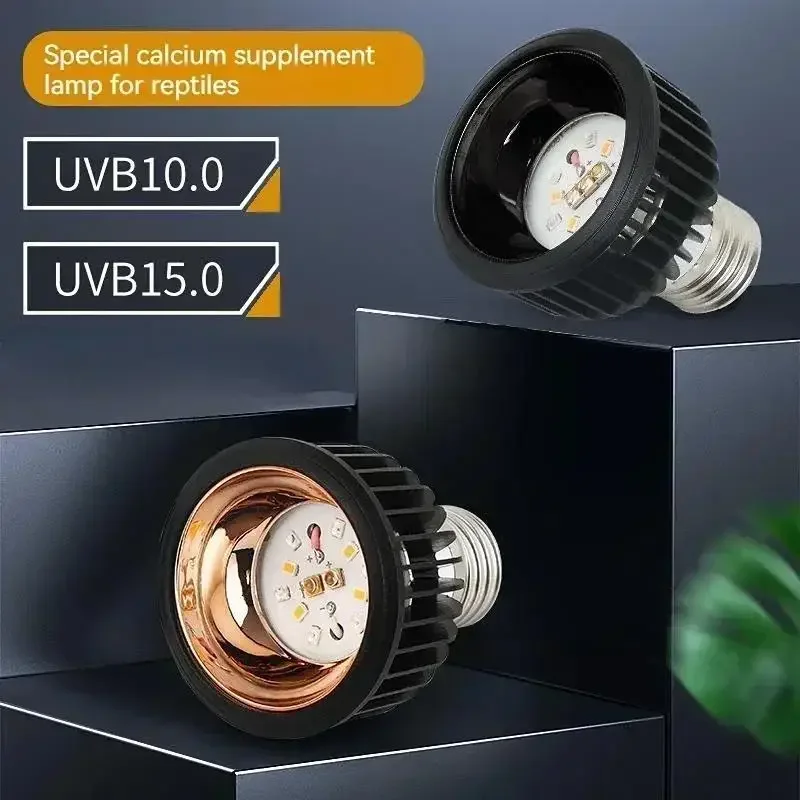 Full Spectrum UVHeating Lamp for Reptiles Turtle Sunbathing Light Amphibian Breeding Lizard Heat Preservation Essential Supplies