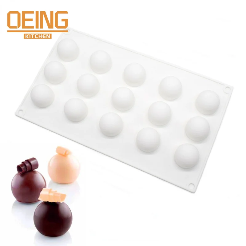 Silicone Chocolate Mold Silicon Ball Cake Moulds 3D Half Sphere Candy