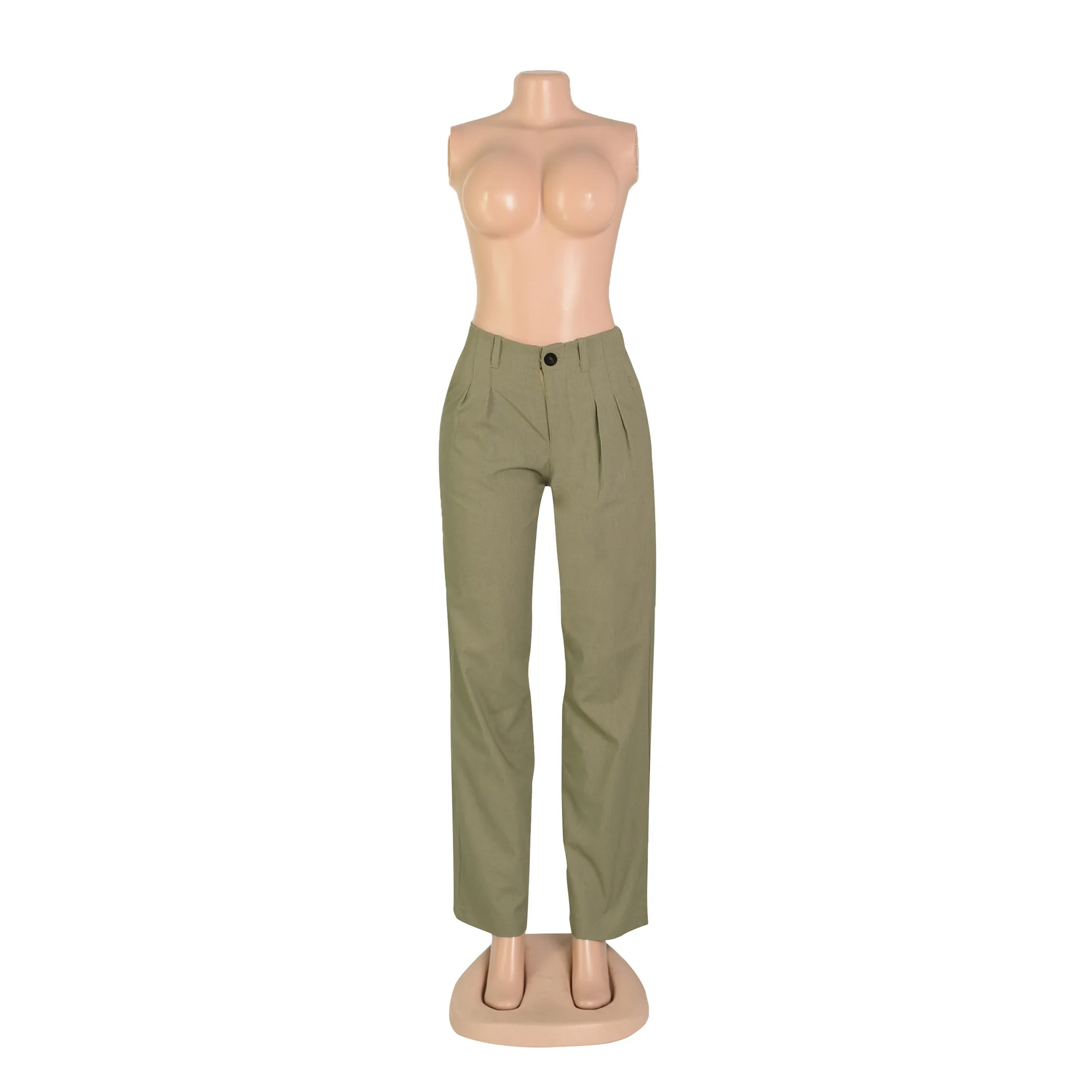 Women Linen Fashion Comfort Casual Pants Solid Color Breathable Loose Straight Trousers Cotton Hemp Trousers Urban Style