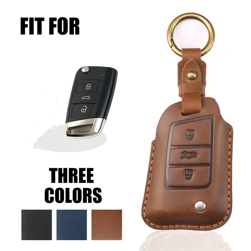 

Car Key Case Cover For Volkswagen VW Golf 7 gti mk7 r Touran Skoda Octavia 3 Superb Karoq Kodiaq Seat Leon mk3 Ateca Accessories