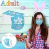 10pcs Bunny Eggs Adult Disposable Face Mask Printed 3ply Dustproof Mascaras Masque Disposible Enfant Breathable Mascarilla 2