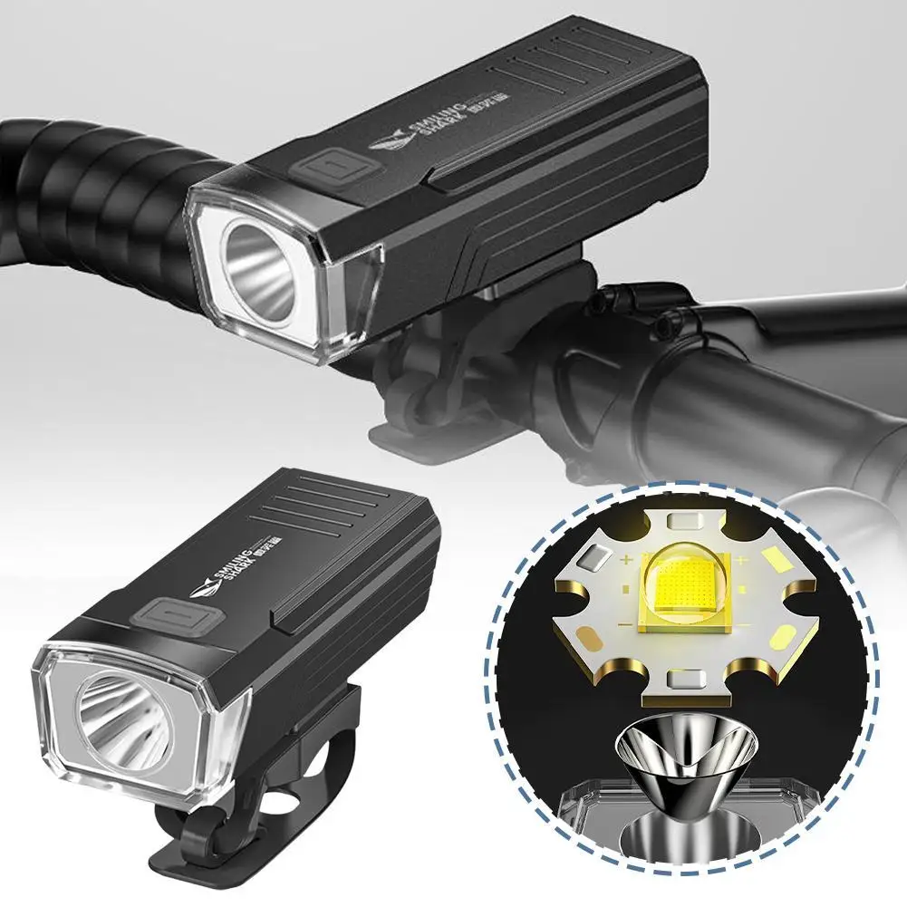 LED Front Bike Light USB Rechargeable Mountain Bicycle Headlight