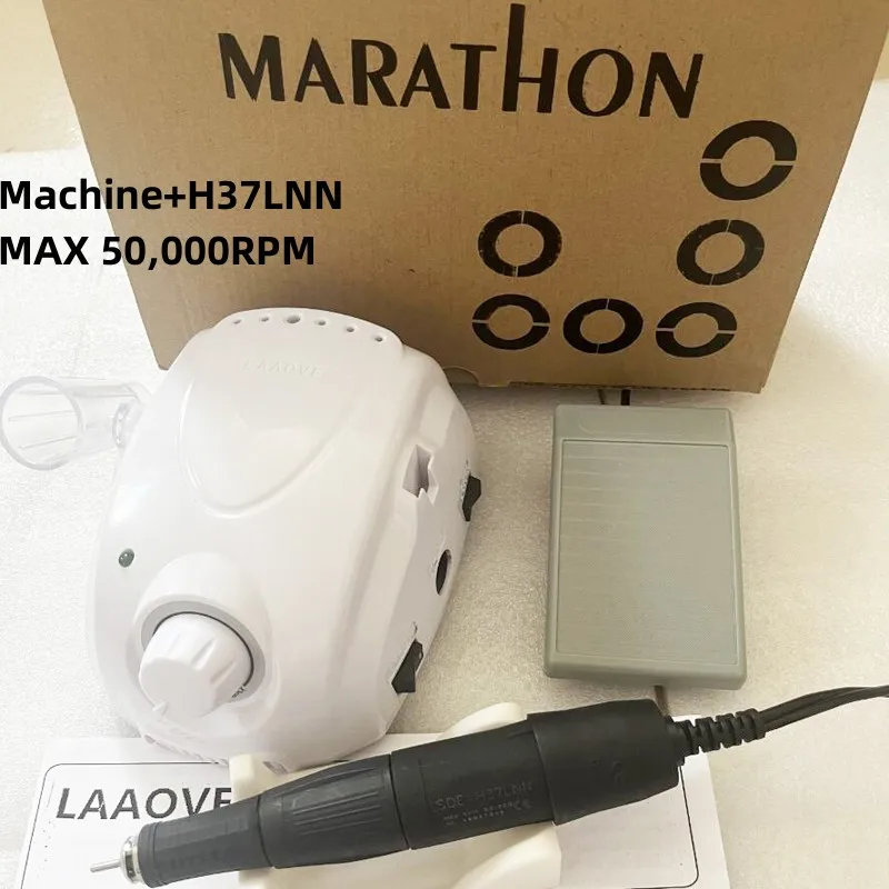 65W BT Marathon Champion-3 Control Box 35000RPM High Quality Handle Electric Nail Drill Polish Machine Manicure Nail Drill Set 5