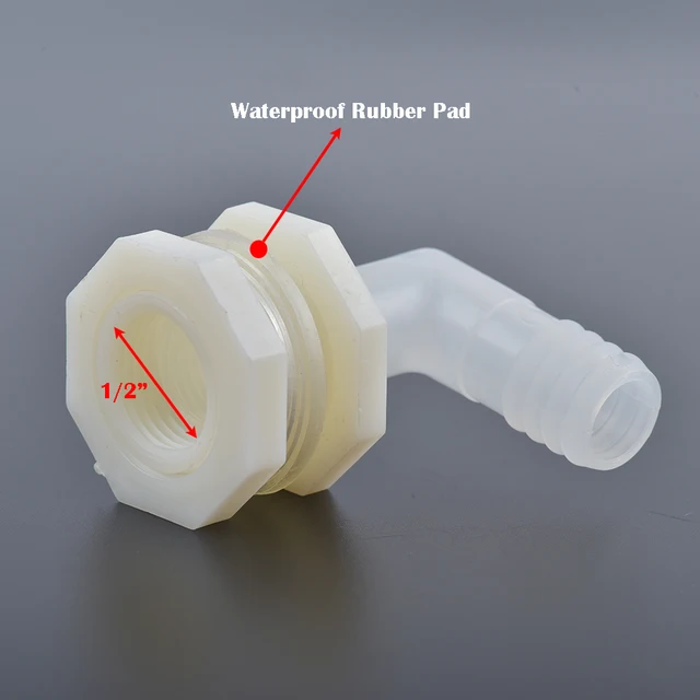 Abs 1/2 Hüvelyk - 6,4 ~ 20 Mm -Es Könyök Öntözési Ízületi Víztartály Tömlő Csatlakozó Akvárium Kerti Öntöző Cső 90 Fokos Adapter - Image 3