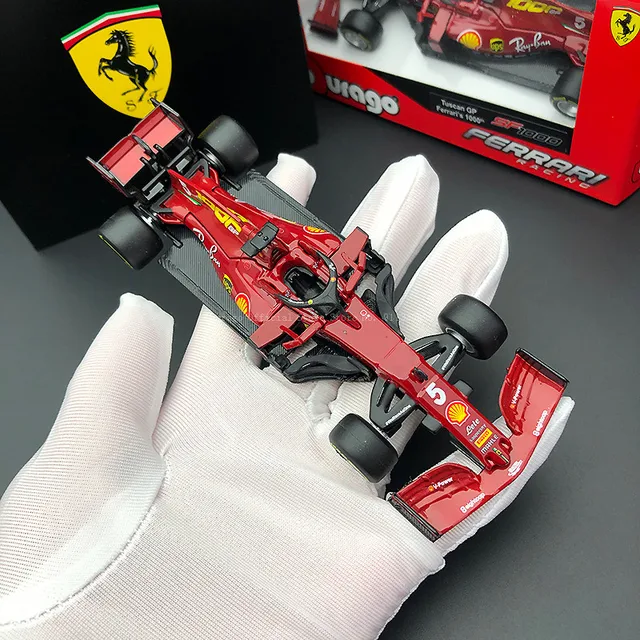 Bburago 1:43 2021 Ferrari F1 SF21 #55 Carlos Sainz Alloy Luxury Vehicle Diecast Cars Model Toy Collection Gift 4