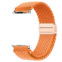 Woven Magnetic Buckle Nylon Wristband Strap - 22mm (Orange)