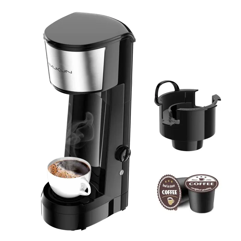 

Single Serve Coffee Maker Coffee Brewer Compatible with K-Cup Single Cup Capsule, Single Cup Coffee Makers Brewer with 6 to 14oz