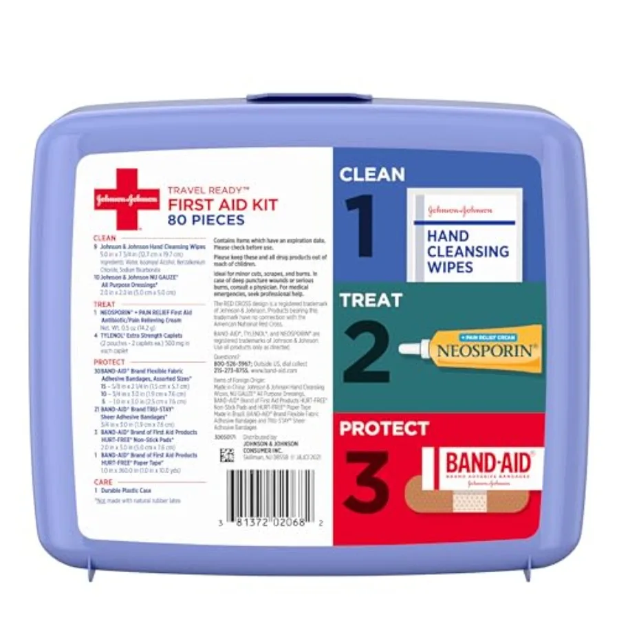 Travel Ready Portable Emergency First Aid Kit
