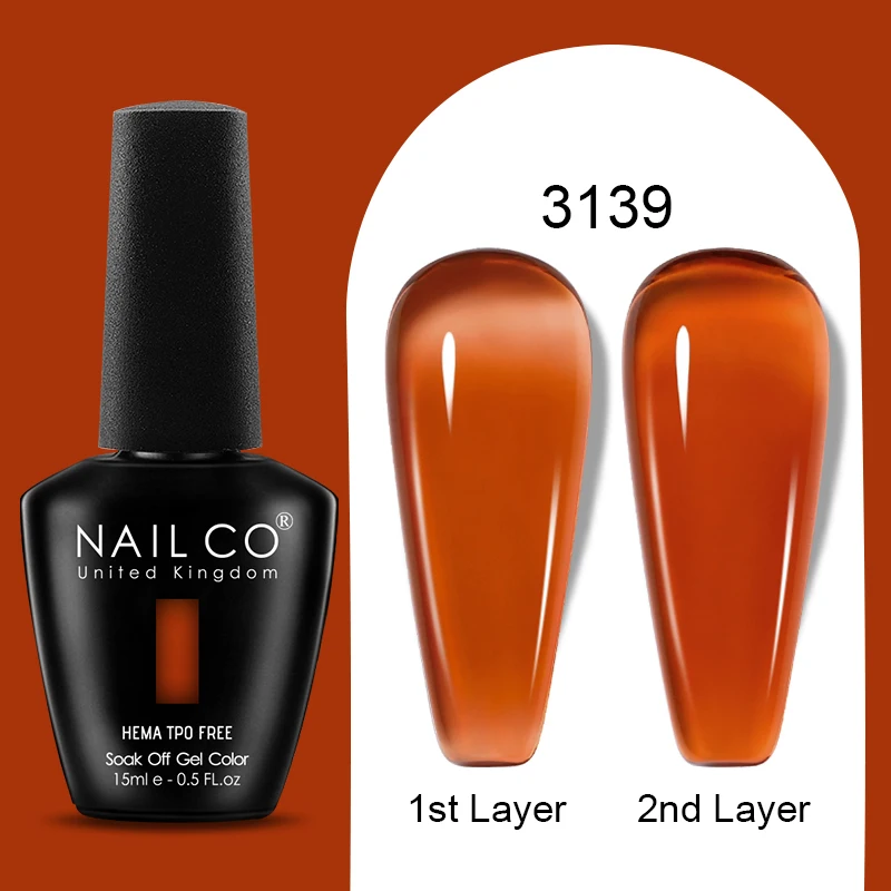 NailCo Jelly Gel Nail Polish - 44 Vibrant Colors