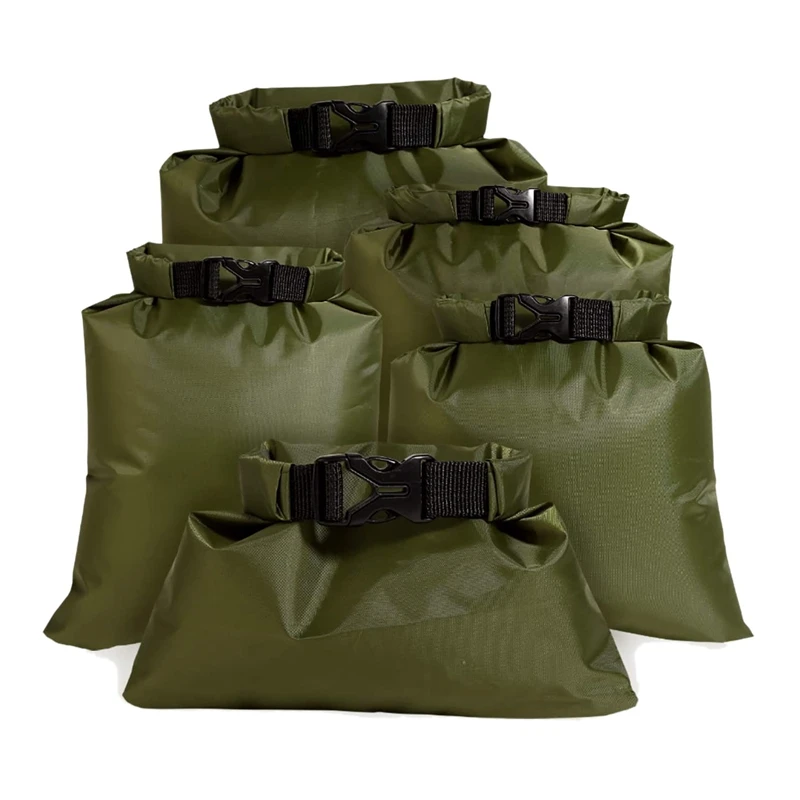 6 Pack Waterproof Dry Sacks Outdoor Ultimate Dry Bags Rafting Boating Camping US 