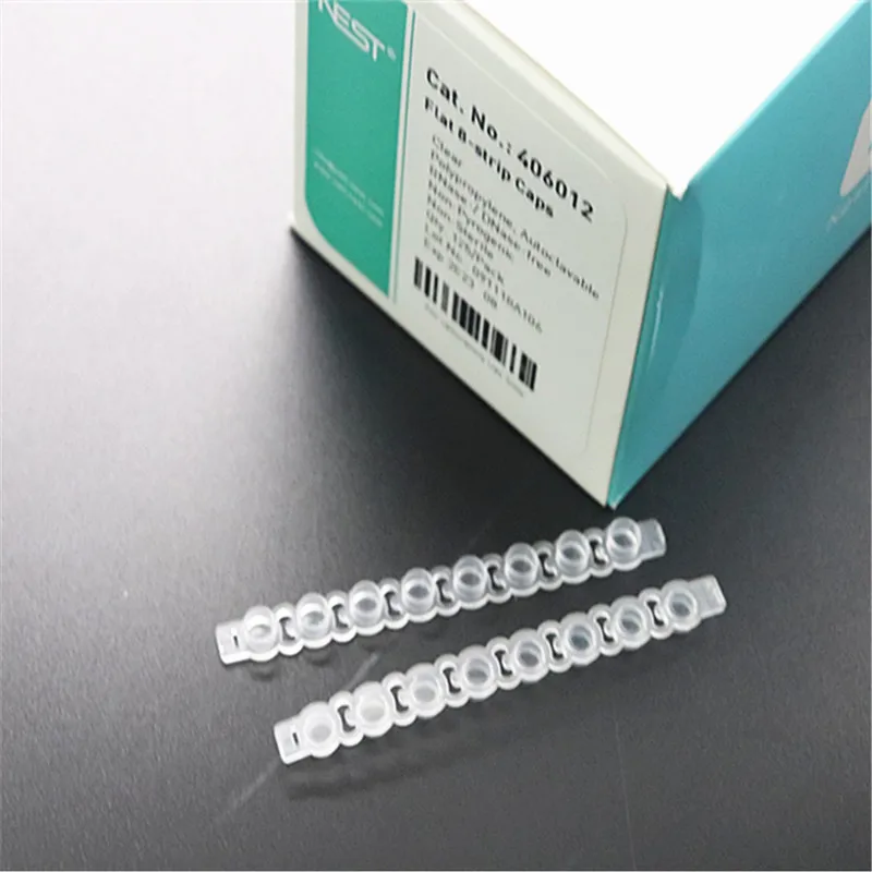 Nest Biotechnology 403002 0.2ml Pcr 8 Strips Tube Lab Fluorescence Quantitative PCR Tube Strip 125pcs