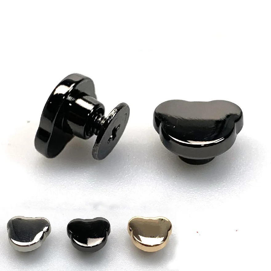 

50Sets The Bear-shaped Zinc Alloy Rivets, Screw Knob, Leather Craft Studs, Garment Belt Wallet Bag Accessories, 10mm, , ZD-029