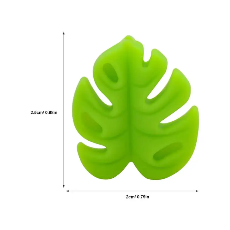 Description Picture 5 of itemNeedle Stoppers Monstera Knitting Silicone Stoppers Stitch Stoppers For Knitting Needles Turtle Backed Bamboo Silicone