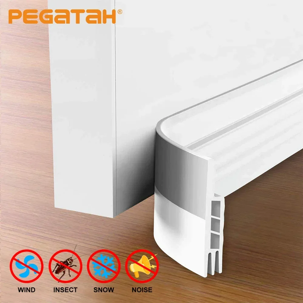 Door Seal Strip Door Bottom Under Weatherstrip Sealing Draft Stopper Anti-Cold Gap Blocker Windproof