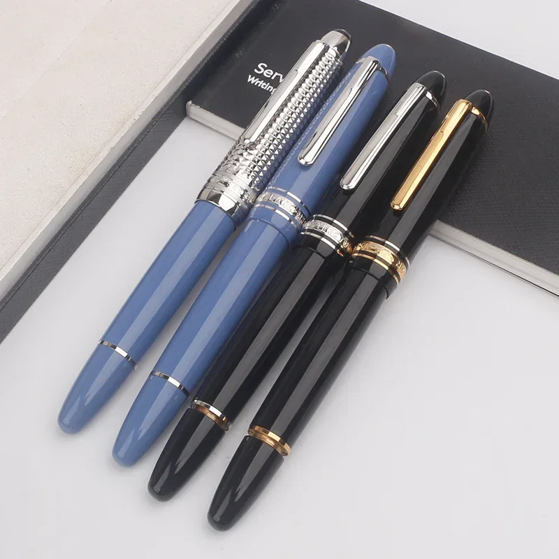 Luxury Classic Msk-149 Piston Filling Fountain Pen MB 4810 M Nib Black Resin Writing Ink Pens with Serial Number Gift Box Set