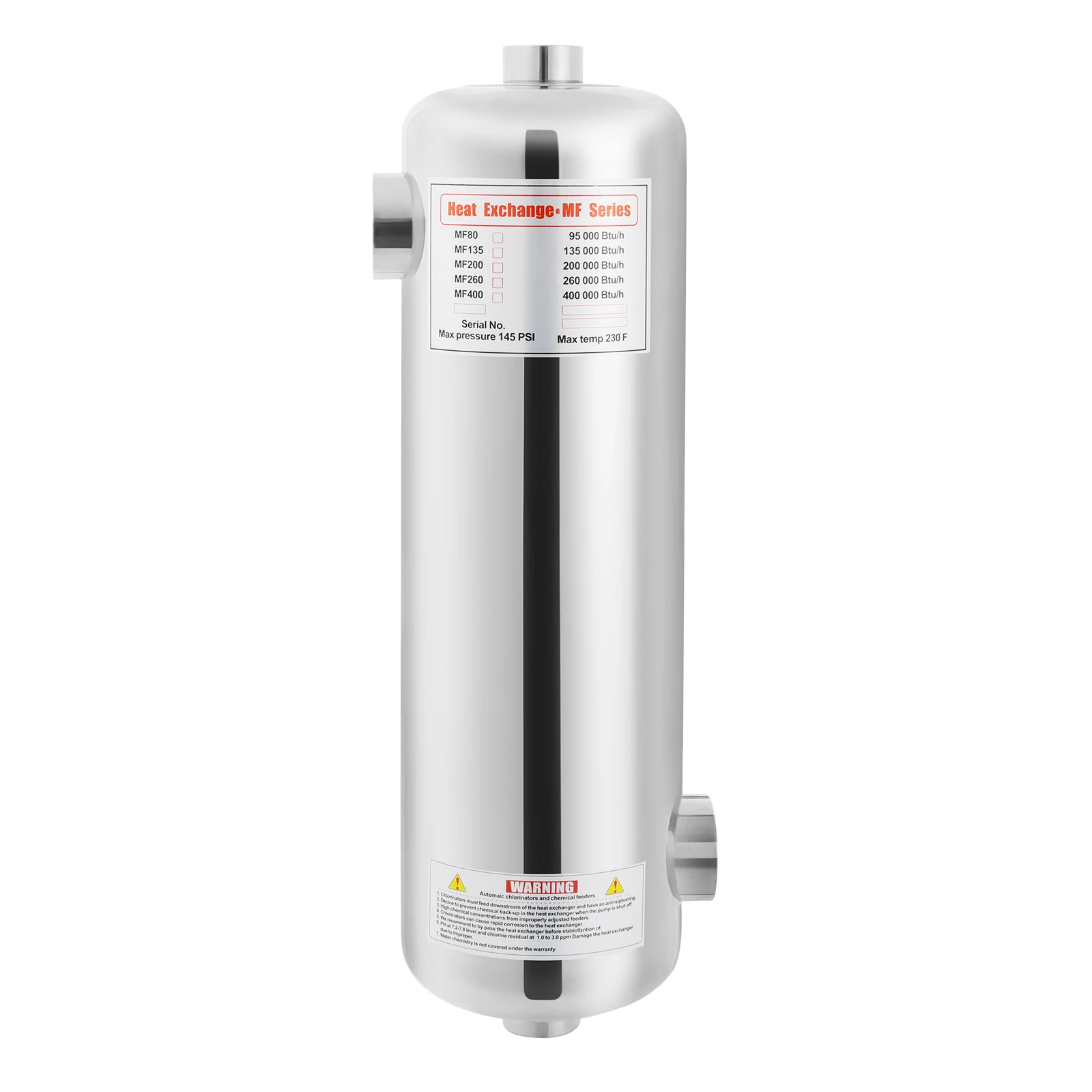 60KW Edelstahl Schwimmbad Wärmetauscher SPA Thermostat Heizung Pool Zirkulierende Heizung Ausrüstung – Detail 9