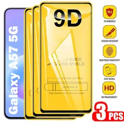 3 - Pack 9D Tempered Glass 9H Screen Protector for 3 Pieces (For Samsung A57 5G)