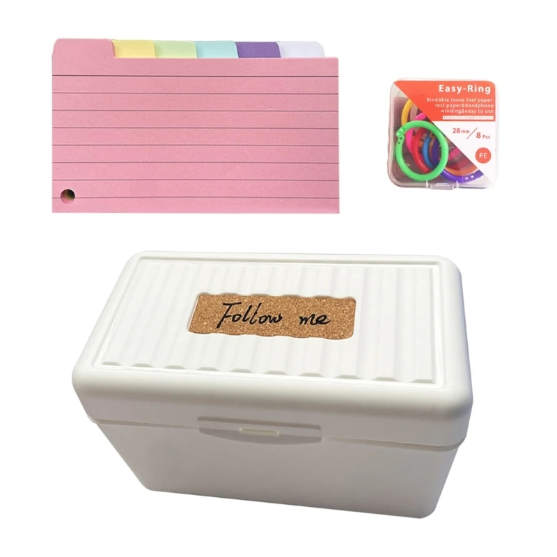 DXAB Colored Index Cards Dividers 3x5 Inches Tabbed Cards Ruled Note Card Dividers Lined Pattern Flashcards Studying Cards 4