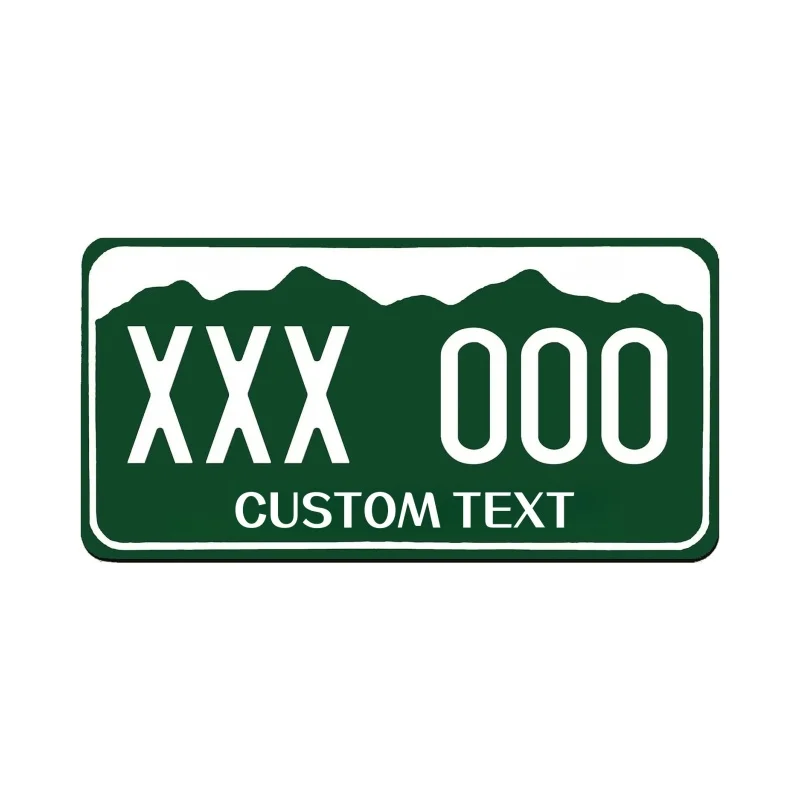 Customizable 12x6 Inch U.S. License Plate with Personalized Text