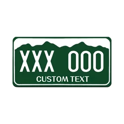 Customizable 12x6 Inch U.S. License Plate with Personalized Text - 30x15cm - aluminum (4)