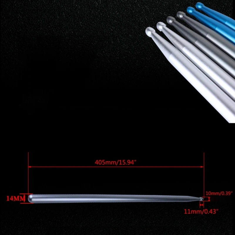 Drum Sticks N0HA 1 Pair 5A Aluminum Alloy Drumsticks Drum Drummers Gifts for Kids Adults