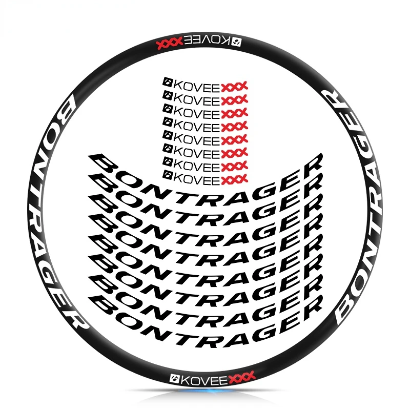 Xxx 26" 27.5" 29" Bike Rim Stickers Mtb Road Bike Wheel Decals